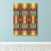 Portugiesische Designs Stretched Canvas Print Leinwanddruck (Insitu (Holzboden))