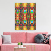 Portugiesische Designs Stretched Canvas Print Leinwanddruck (Insitu (Wohnzimmer))