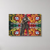 Portugiesische Designs Stretched Canvas Print Leinwanddruck (Vorderseite)