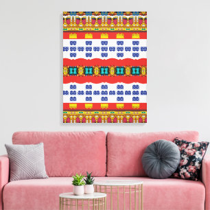 Portugiesische Designs Stretched Canvas Print Leinwanddruck