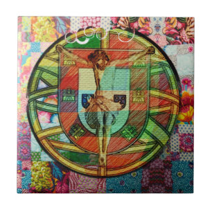 Portugiesische Designs Wood Wall Art Fliese
