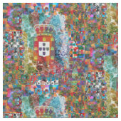 Portugiesische Entwürfe Stoff (Nahaufnahme)