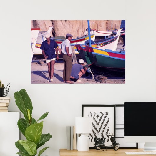 Portugiesische Fischer Poster (Heimbüro)