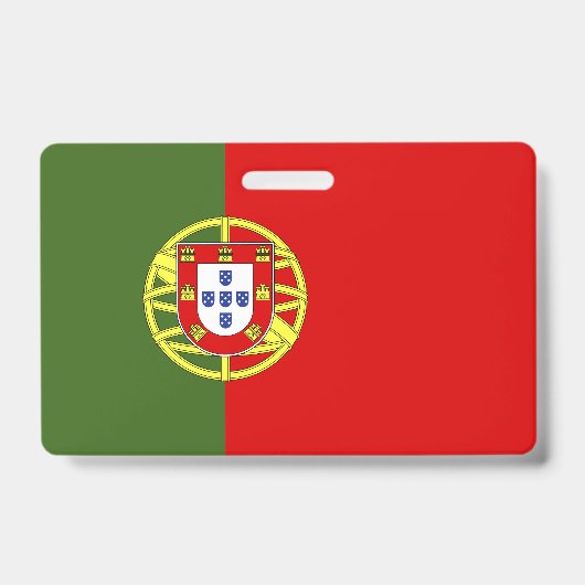Portugiesische Flagge Ausweis (Vorderseite)