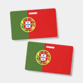 Portugiesische Flagge Ausweis (Vorder- & Rückseite)