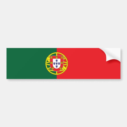 portugiesische Flagge Autoaufkleber (Vorne)