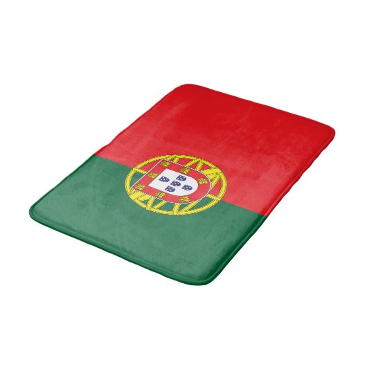 portugiesische Flagge Badematte (Schrägansicht)