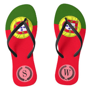 Portugiesische Flagge Badesandalen