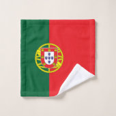 portugiesische Flagge Badhandtuch Set (Waschlappen)