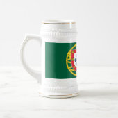 Portugiesische Flagge Bierglas (Links)