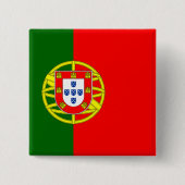 portugiesische Flagge Button (Vorderseite)