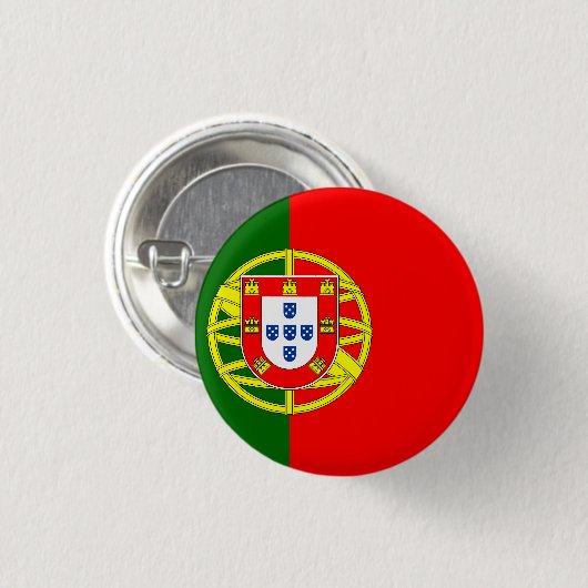Portugiesische Flagge Button (Vorne & Hinten)