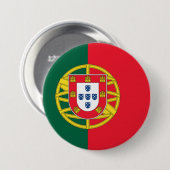 Portugiesische Flagge Button (Vorne & Hinten)