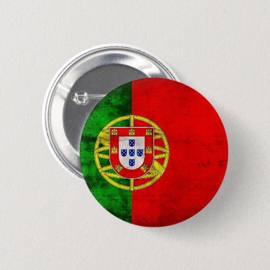 Portugiesische Flagge Button (Vorne & Hinten)