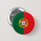 portugiesische Flagge Button (Vorne & Hinten)