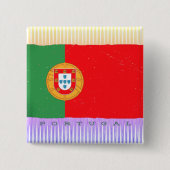portugiesische Flagge Button (Vorderseite)