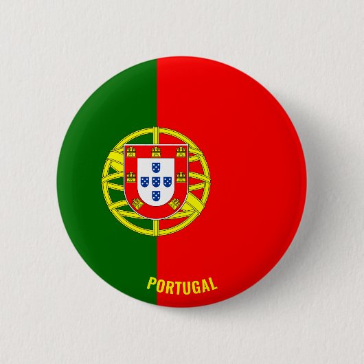 Portugiesische Flagge Charming Patriotic Button (Vorderseite)