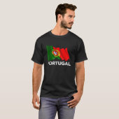 Portugiesische Flagge - Coole portugiesische Grafi T-Shirt (Vorne ganz)
