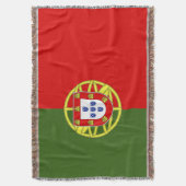 Portugiesische Flagge Decke (Vorderseite Vertikal)