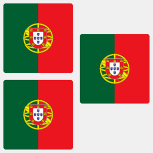 portugiesische Flagge Etiketten