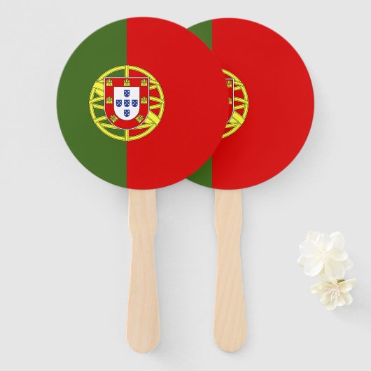 Portugiesische Flagge Fächer (Vorne und Hinten)