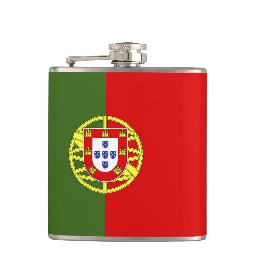 Portugiesische Flagge Flachmann (Vorderseite)