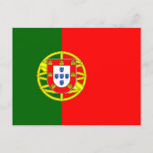 Portugiesische Flagge, Flagge Portugals Postkarte (Vorderseite)