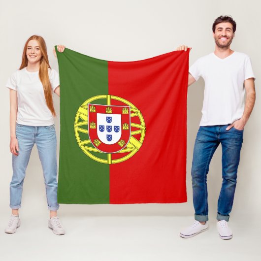Portugiesische Flagge Fleecedecke (Beispiel)