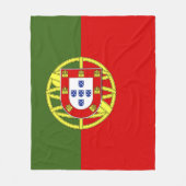 Portugiesische Flagge Fleecedecke (Vorderseite)