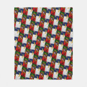 Portugiesische Flagge Fleecedecke (Vorderseite)