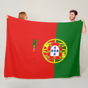 Portugiesische Flagge Fleecedecke