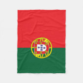portugiesische Flagge Fleecedecke (Vorderseite)