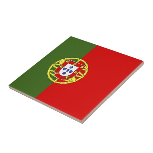 Portugiesische Flagge Fliese (Seite)