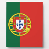 Portugiesische Flagge Fotoplatte (Vorderseite)