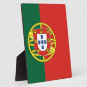 Portugiesische Flagge Fotoplatte (Seite)