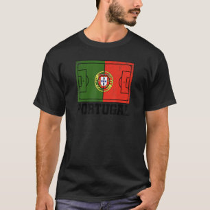 Portugiesische Flagge für das Fußballfeld T-Shirt