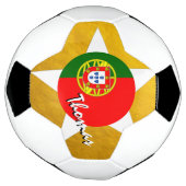 Portugiesische Flagge für Fußball und Gold (Gedreht)