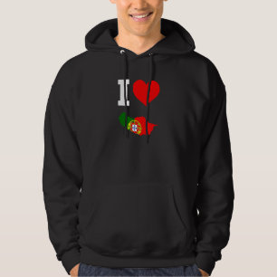 Portugiesische Flagge für Madeira I Liebe Madeira Hoodie