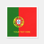 Portugiesische Flagge für Party-Servietten Serviette (Vorderseite)
