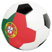 portugiesische Flagge Fußball (Dreiviertel)