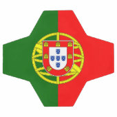 portugiesische Flagge Fußball (Flach)