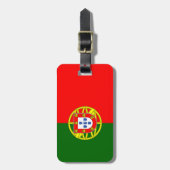 portugiesische Flagge Gepäckanhänger (Vorderseite vertikal)