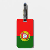 portugiesische Flagge Gepäckanhänger (Rückseite vertikal)