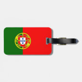 portugiesische Flagge Gepäckanhänger (Rückseite horizontal)