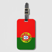 portugiesische Flagge Gepäckanhänger (Vorderseite Vertikal)
