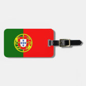 Portugiesische Flagge Gepäckanhänger (Vorderseite horizontal)