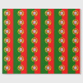 Portugiesische Flagge Geschenkpapier (Flach)