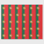 portugiesische Flagge Geschenkpapier (Flach)