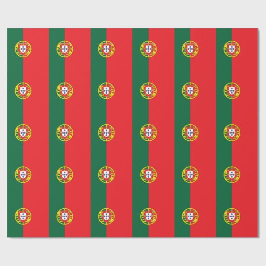 portugiesische Flagge Geschenkpapier (Flach)
