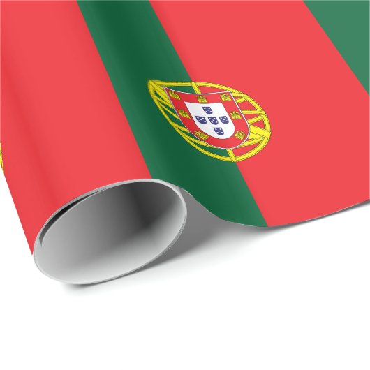 portugiesische Flagge Geschenkpapier (Rolleneckpunkt)